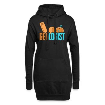 Géologue Géologie Étudiant Géologie Professeur de géologie - Sweat-shirt à capuche long Femme - noir - Devant