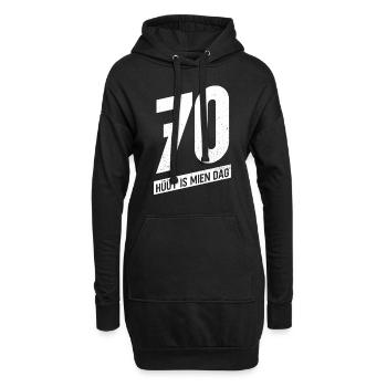 60 - Hüüt Is Mien Dag - 60 Geburtstag Plattdeutsch - Hoodie-Kleid - Schwarz - Vorne