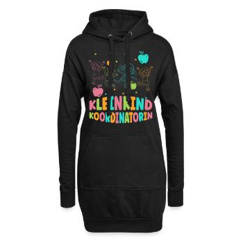 Erzieherin Kindergärtnerin Kindergarten - Hoodie-Kleid - Schwarz - Vorne
