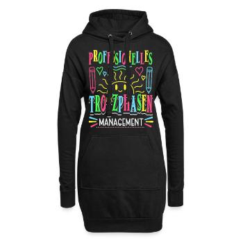 Erzieherin Lustig Kindergärtnerin - Hoodie-Kleid - Schwarz - Vorne