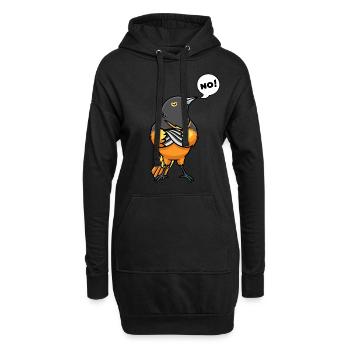 Baltimoretrupial Bird Stubborn Non - Sweat-shirt à capuche long Femme - noir - Devant