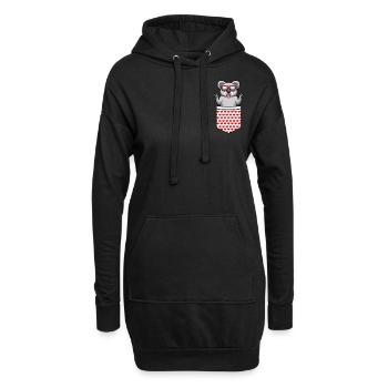 Koala Koala Bear Drôle Australie - Sweat-shirt à capuche long Femme - noir - Devant