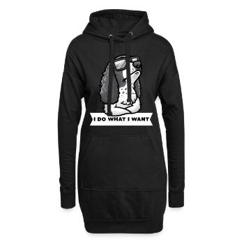 Deutsch Springer Spaniel Chien - Sweat-shirt à capuche long Femme - noir - Devant