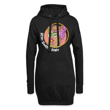 LOLLIPOP GIRL STAY SWEET BABY - Hoodie-Kleid - Schwarz - Vorne