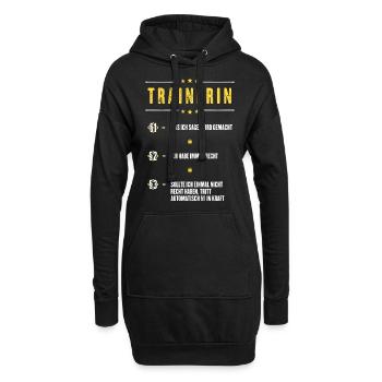 Ich Habe Immer Recht Trainerin Beruf Paragraphen - Hoodie-Kleid - Schwarz - Vorne