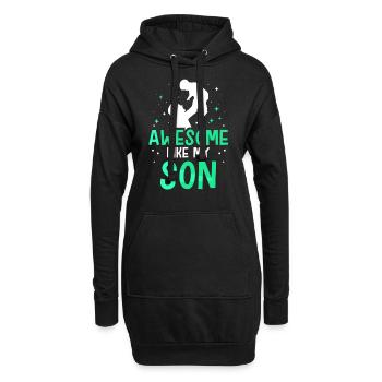 Fantastisch Wie Mein Sohn Papa Papi Vater Sprüche - Hoodie-Kleid - Schwarz - Vorne