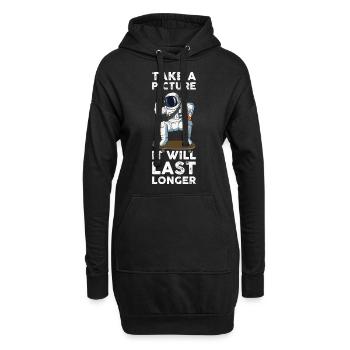 Take A Picture Fotografie Geschenk - Hoodie-Kleid - Schwarz - Vorne