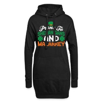Sensible aux bêtises et aux méfaits Irlande Gaélique Irlandais - Sweat-shirt à capuche long Femme - noir - Devant