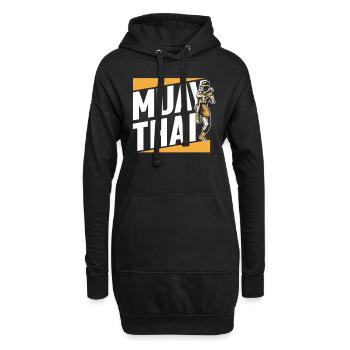 Muay Thai Arts Martiaux Arts Martiaux Combattant - Sweat-shirt à capuche long Femme - noir - Devant