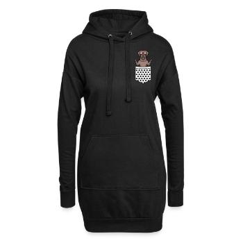 Slovenský Hrubosrstý Stavač Dog - Sweat-shirt à capuche long Femme - noir - Devant