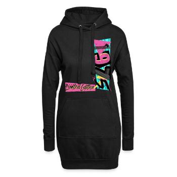 Édition limitée 1975 Année 1975 Années 80 90 - Sweat-shirt à capuche long Femme - noir - Devant