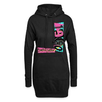 Edition Limitée 1980 Année 1980 Années 80 90 - Sweat-shirt à capuche long Femme - noir - Devant