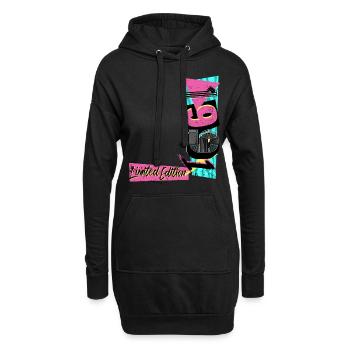 Édition limitée 1991 Année 1991 Années 80 90 - Sweat-shirt à capuche long Femme - noir - Devant