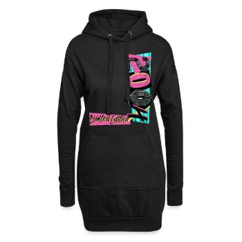 Édition limitée 2004 Année 2004 Années 80 Années 90 - Sweat-shirt à capuche long Femme - noir - Devant