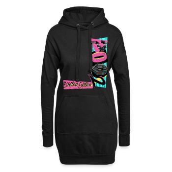 Édition limitée 2002 Année de fabrication 2002 Années 80 90 - Sweat-shirt à capuche long Femme - noir - Devant