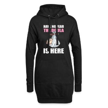 Geburtsthelfer Hebamme Doula Geburtshelferin Krank - Hoodie-Kleid - Schwarz - Vorne