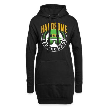 Joli leprechaun irlandais Leprechaun St Patrick’s Day - Sweat-shirt à capuche long Femme - noir - Devant