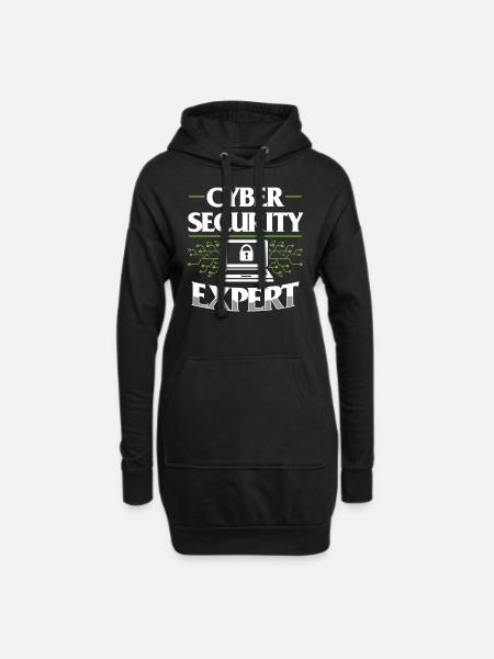 Cybersecurity Experte Hack Hacker IT Sicherheit - Hoodie-Kleid - Schwarz