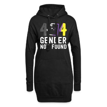 Error 404 Gender Not Found Pride Agender Gender - Hoodie Dress - black - Front