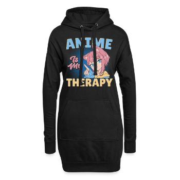 Anime Manga Comic Art Kanji Kawaii Japanese Japan - Hoodie-Kleid - Schwarz - Vorne