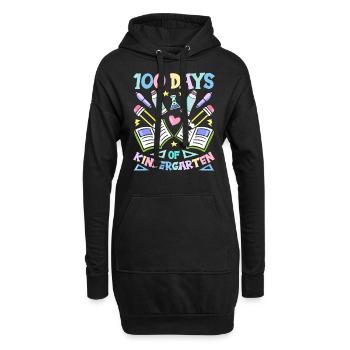 100 jours De maternelle Équipe Sweet Dictons Drôle - Sweat-shirt à capuche long Femme - noir - Devant