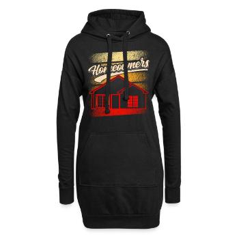 Hauseigentümer Hausbesitzer Haus Hausherr - Hoodie-Kleid - Schwarz - Vorne