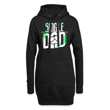 Père monoparental Parent seul Papa Papi - Sweat-shirt à capuche long Femme - noir - Devant