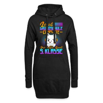 Grundschul Abschluss Grundschule Absolvent - Hoodie-Kleid - Schwarz - Vorne