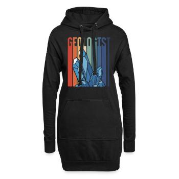 Géologue Professeur de géologie Géologie Étudiant en géologie - Sweat-shirt à capuche long Femme - noir - Devant