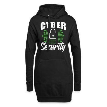 Cybersecurity Hacker Hacking IT Security Hack - Hoodie Dress - black - Front