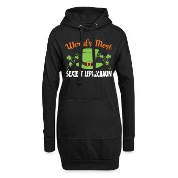 Le leprechaun le plus sexy du monde Irlande irlandaise - Sweat-shirt à capuche long Femme - noir - Devant