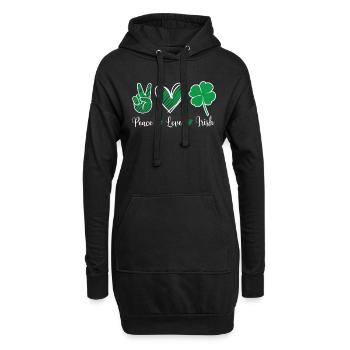 Peach Dear Irish St. Patrick’s Day Irlande Irlandais - Sweat-shirt à capuche long Femme - noir - Devant