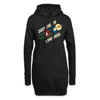 Juste le conseil que je promets cadeau de billard - Sweat-shirt à capuche long Femme - noir - Devant