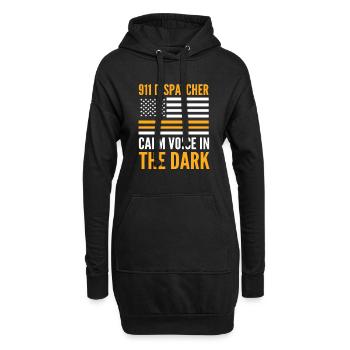 Notruf Disponent Notfall Ersthelfer Notfall-Di - Hoodie-Kleid - Schwarz - Vorne