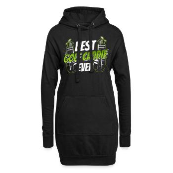 Bester Golf Caddie Aller Zeiten Golfen Golfer - Hoodie-Kleid - Schwarz - Vorne