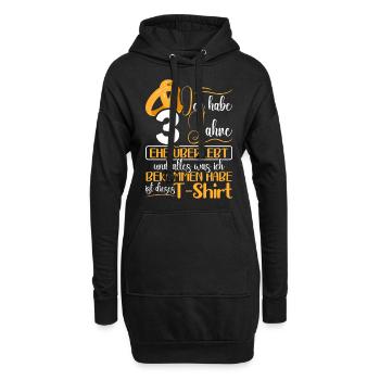 3 Jahre Verheiratet 3. Hochzeitstag - Hoodie-Kleid - Schwarz - Vorne
