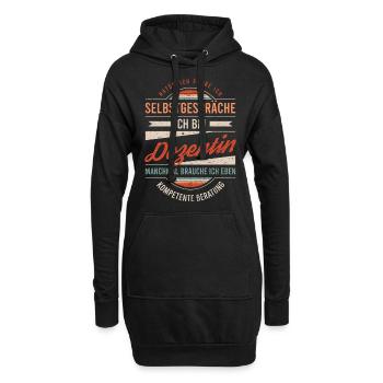 Dozentin Arbeitskollege Kollege Geschenk Retro - Hoodie-Kleid - Schwarz - Vorne