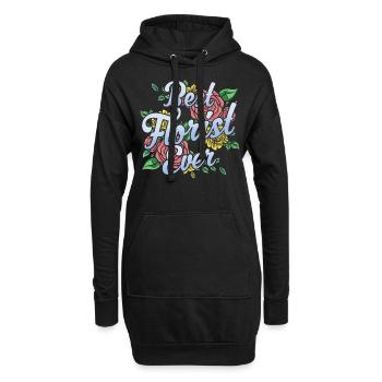 Bester Florist Aller Zeiten Blume Blumenladen - Hoodie-Kleid - Schwarz - Vorne