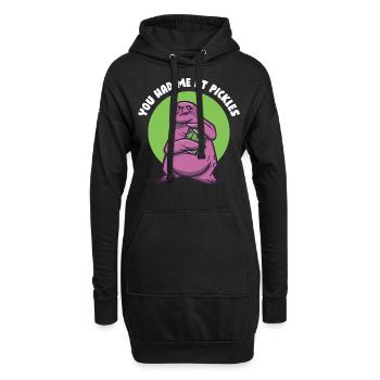Vous m’avez eu à Pickles Concombre cadeau - Sweat-shirt à capuche long Femme - noir - Devant