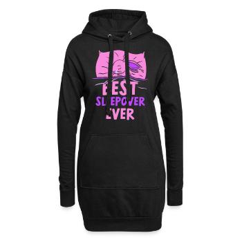 Beste Übernachtung Aller Zeiten Übernachten Party - Hoodie-Kleid - Schwarz - Vorne