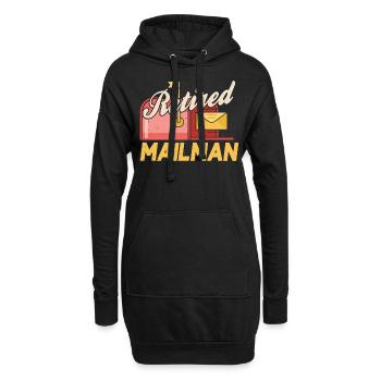 Facteur Livreur de poste à la retraite - Sweat-shirt à capuche long Femme - noir - Devant