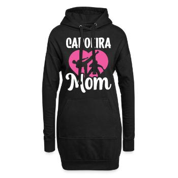 Capoeira Mère Hobby Arts Martiaux Brésiliens - Sweat-shirt à capuche long Femme - noir - Devant