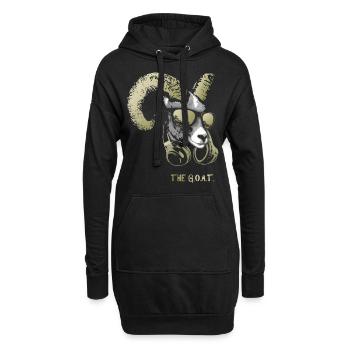 El animal de música genial y divertido de la - Sweat-shirt à capuche long Femme - noir - Devant