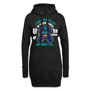 I Don't Always The In Video Games Gambler Gift - Hoodie Dress - black - Front