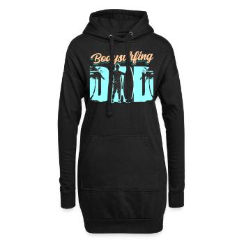 Bodysurfender Vater Bodysurfing Hobby Bodysurfen - Hoodie-Kleid - Schwarz - Vorne