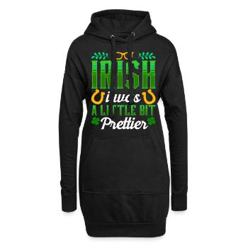 St Patricks Tag Irisch Ire Gälisch Irland - Hoodie-Kleid - Schwarz - Vorne