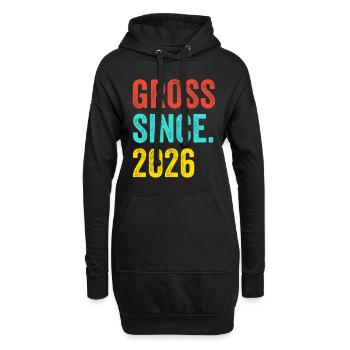Lustiger Geburtstag brutto seit 2026 - Hoodie-Kleid - Schwarz - Vorne
