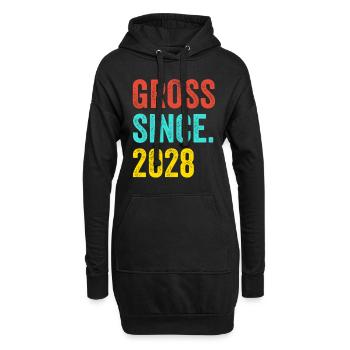 Lustiger Geburtstag brutto seit 2028 - Hoodie-Kleid - Schwarz - Vorne