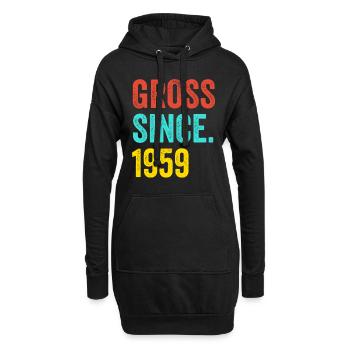 Funny Birthday Gross Since 1959 - Hoodie Dress - black - Front