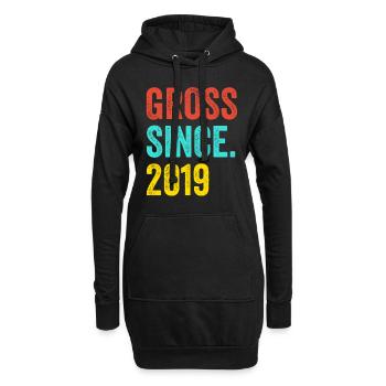 Lustiger Geburtstag brutto seit 2019 - Hoodie-Kleid - Schwarz - Vorne
